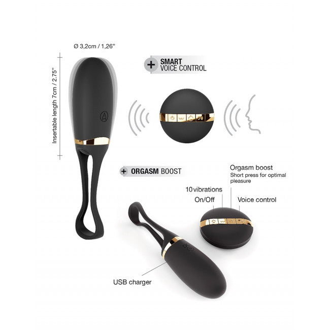 Dorcel Secret Delight Remote Control Vibrating Egg Black