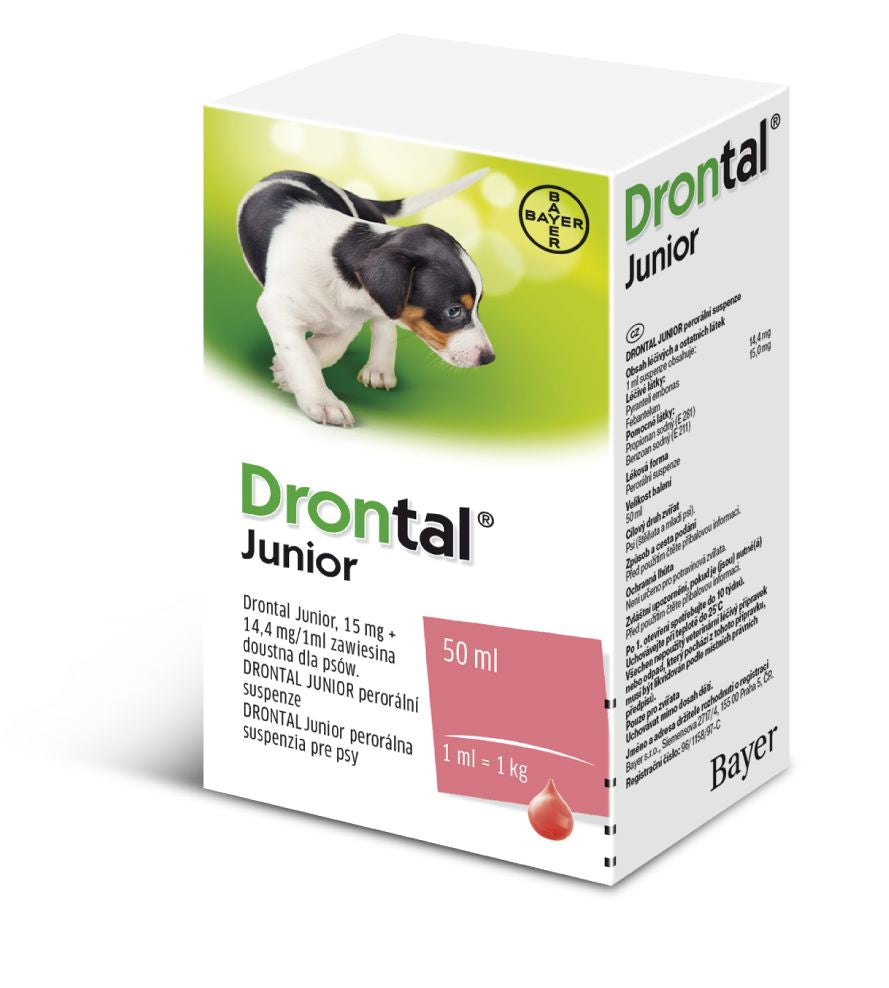 Drontal Junior de-worming suspension 50 ml