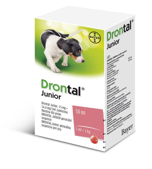 Drontal Junior de-worming suspension 50 ml