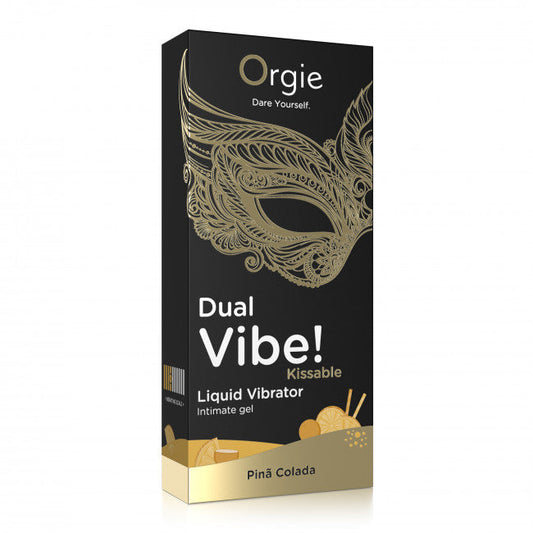 Orgie Dual Vibe! Kissable Liquid Vibrator Pina Colada 15ml