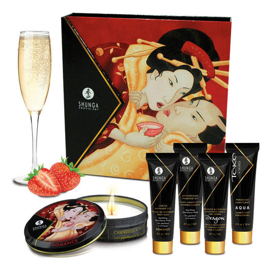 Shunga Geisha Secrets Collection Sparkling Strawberry Wine 5 pcs