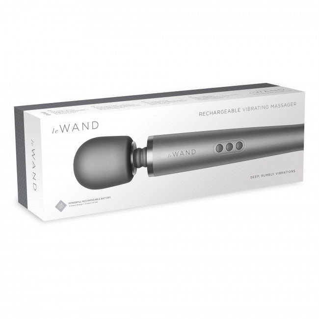 Le Wand Rechargeable Massager - Luxury Massage Head Grey
