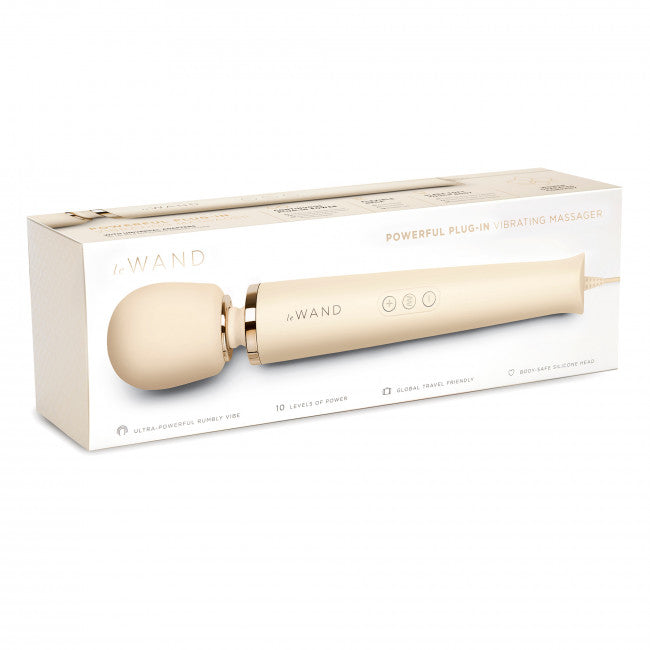 Le Wand Powerful Plug-In Vibrating Massager Cream