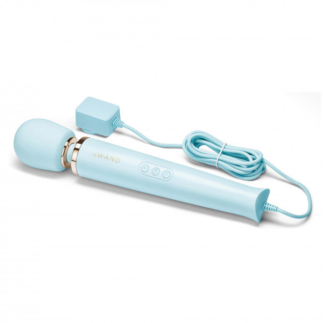 Le Wand Powerful Plug-In Vibrating Massager Sky Blue