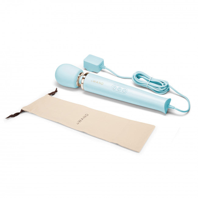 Le Wand Powerful Plug-In Vibrating Massager Sky Blue