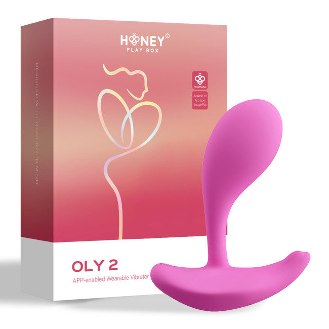 HoneyPlayBox Oly 2 Pressure Sensing App-Enabled Wearable Clit & G Spot Vibrator Pink
