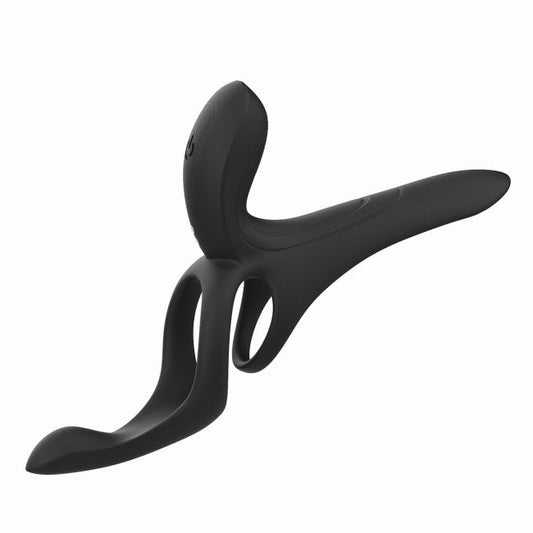 HoneyPlayBox Pleasure Pivot App-Controlled Couples Vibrator Black