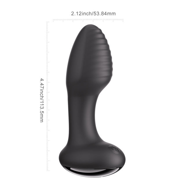 HoneyPlayBox Frenzy Pressure Sensing App-Controlled Rotating Butt Plug Black