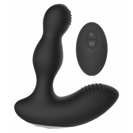 ElectroShock Remote Controlled E-Stim & Vibrating Prostate Massager Black