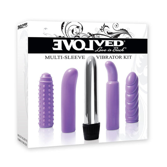 Evolved Multi-Sleeve Vibrator Kit Black