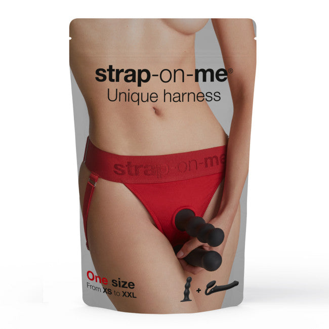 strap-on-me Harness Lingerie Unique Red One Size