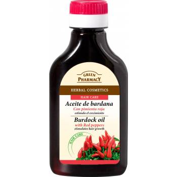 Green Pharmacy Burdock oil with chili peppers for hair growth 100 ml