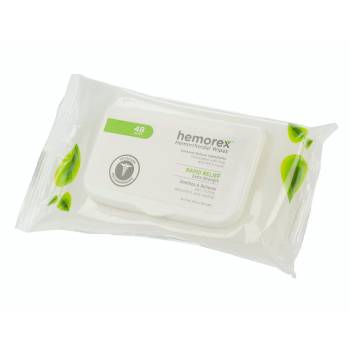 Hemorex Wet Wipes for hemorrhoids treatment 48 pcs