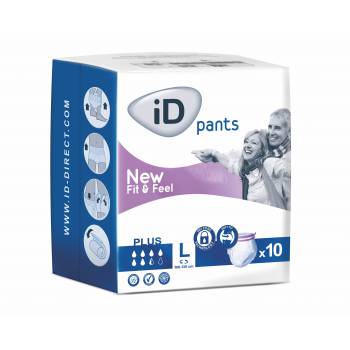 iD Pants Fit & Feel Large Plus slip-on panties 10 pcs