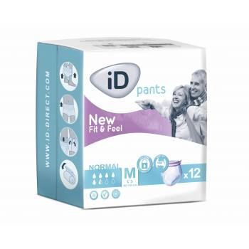 iD Pants Fit & Feel Medium Normal slip-on panties 12 pcs