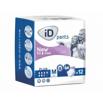iD Pants Fit & Feel Medium Plus slip-on panties 12 pcs