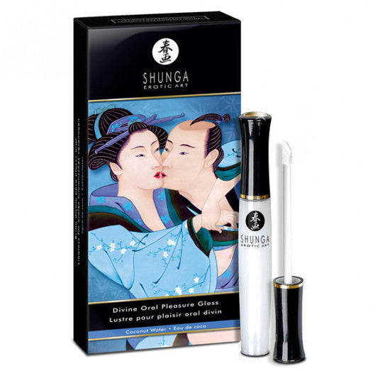 Shunga Divine Oral Pleasure Gloss Coconut - Lip gloss 10ml