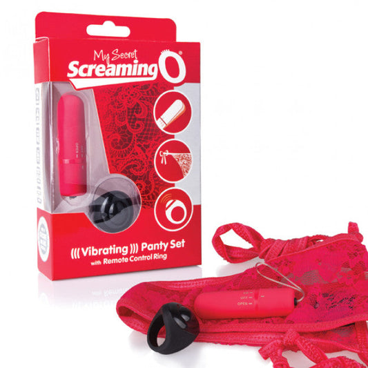 The Screaming O Remote Control Panty Vibe Set Red