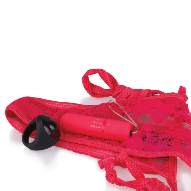The Screaming O Remote Control Panty Vibe Set Red