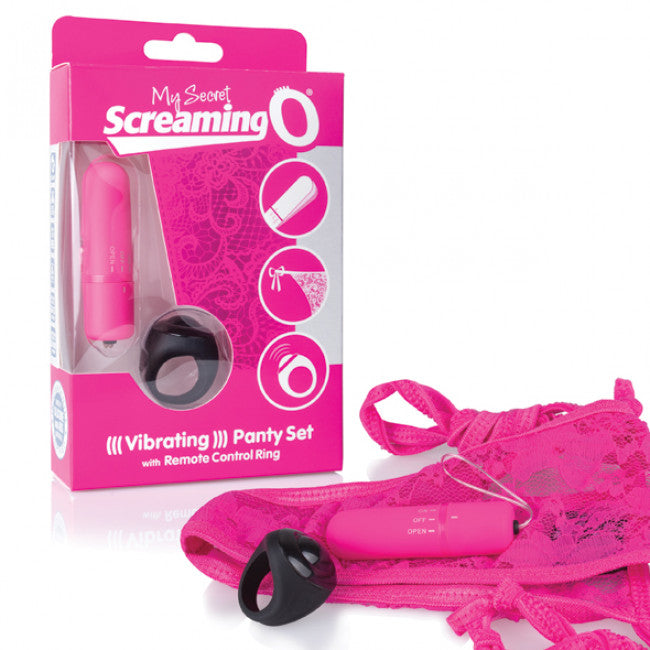 The Screaming O Remote Control Panty Vibe Set Pink