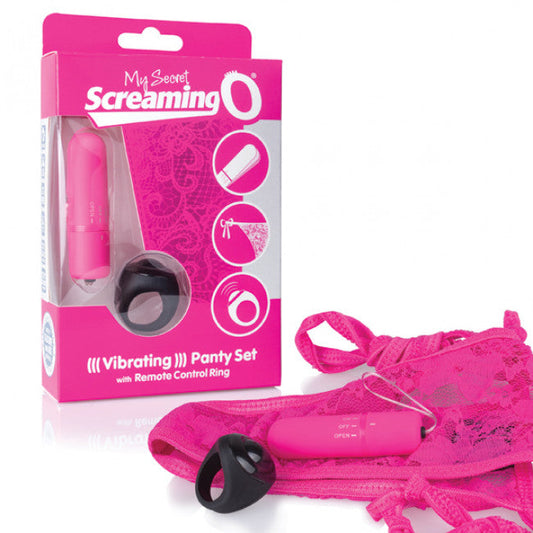 The Screaming O Remote Control Panty Vibe Set Pink