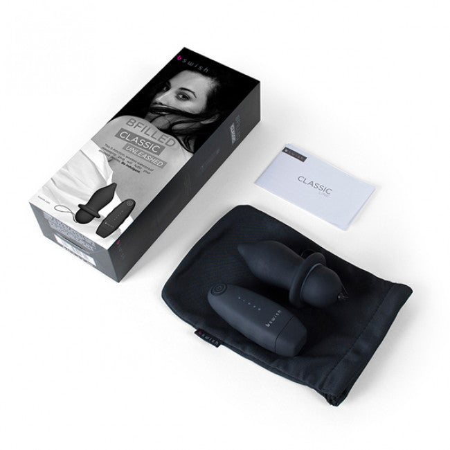 Bswish bfilled Classic Unleashed Wireless Vibrating Anal Plug Black