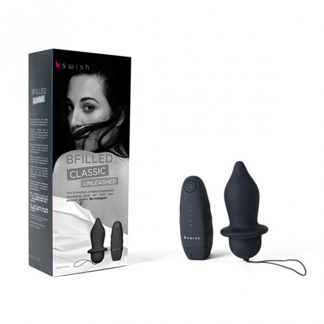 Bswish bfilled Classic Unleashed Wireless Vibrating Anal Plug Black