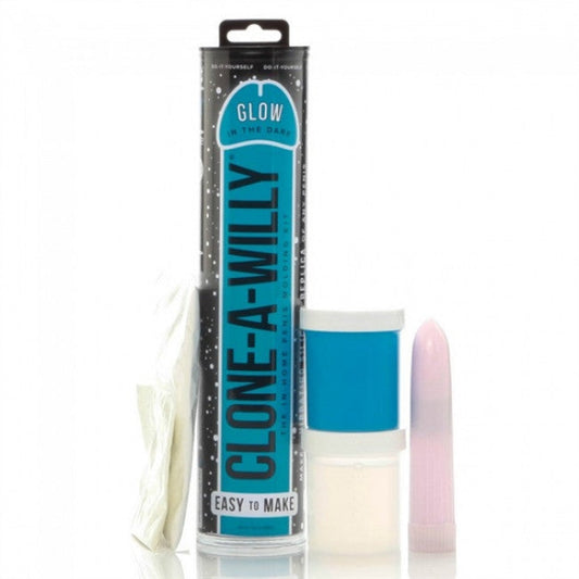 Clone A Willy Glow in the Dark - Glowing Penis Replica Kit Blue