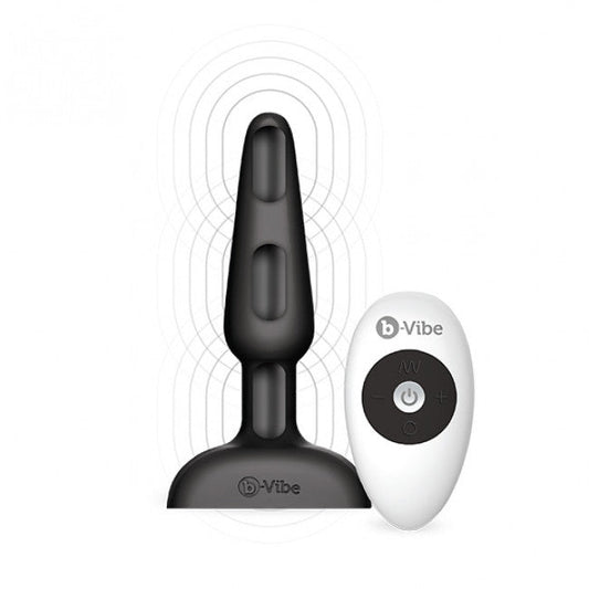 b-Vibe Trio Plug - Wireless Vibrating Plug Black
