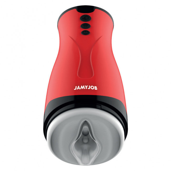 Jamyjob Dameron Suction & Vibration Masturbator Red