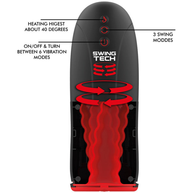 Jamyjob Swing-R Heating Effect, Swing Tech & Vibration Masturbator