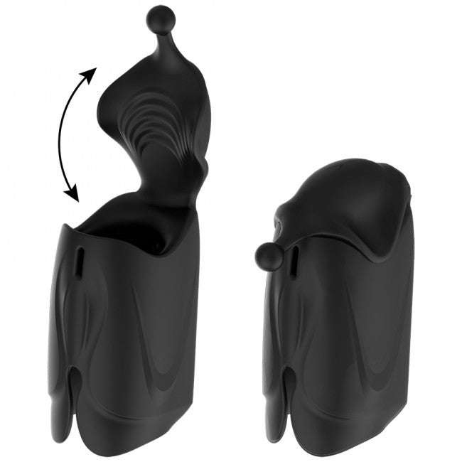Jamyjob Rechargeable Head Stroker Masturbator Black