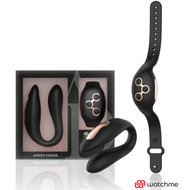 Anne's Desire Dual Pleasure Watchme Wireless Technology Black-Gold