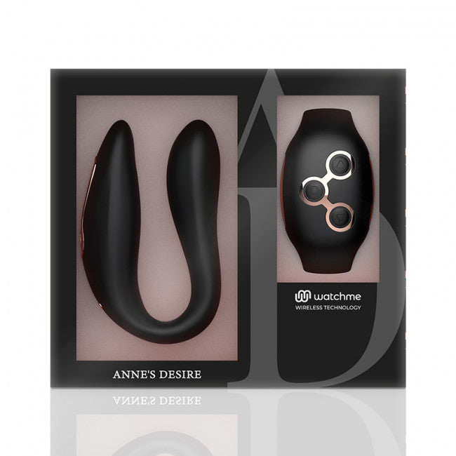 Anne's Desire Dual Pleasure Watchme Wireless Technology Black-Gold