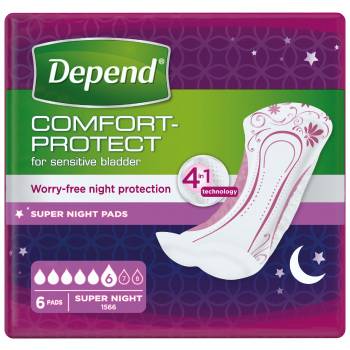 Depend Super Plus incontinence pads 6 pcs