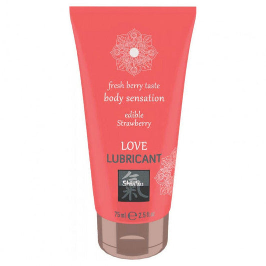Shiatsu Love Lubricant Edible Strawberry 75ml