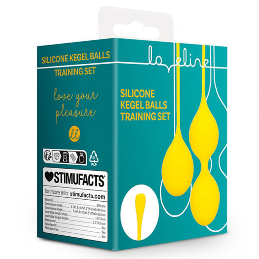 Loveline Silicone Kegel Balls Training Set Carambola