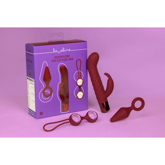 Loveline (S)explore Toy Kit for Her Dark Cherry