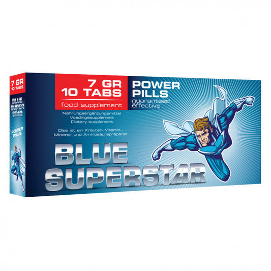 Pharmquests Blue Superstar Power Pills 10 tablets