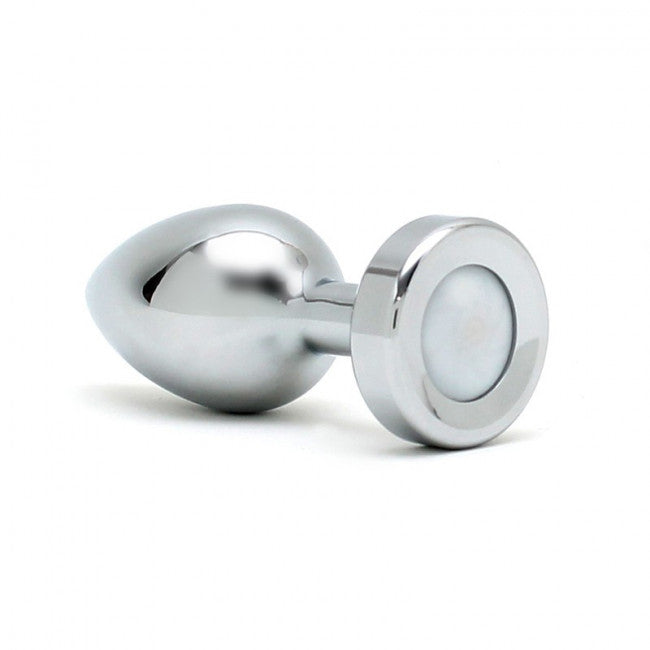 Rimba Pisa Butt Plug with LED Lights Silver