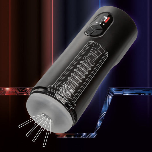 CalExotics Bionic Sucking and Vibrating Masturbator Black