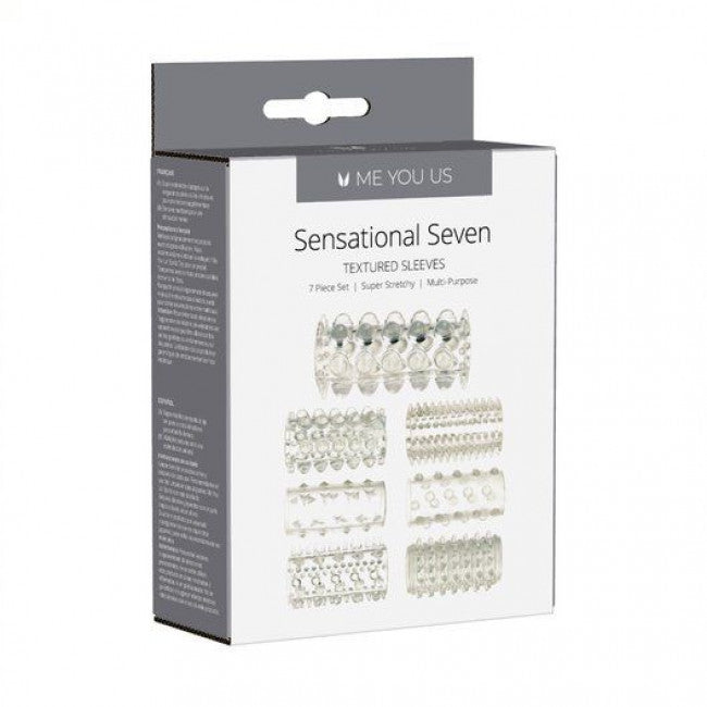 Me You Us Sensational Seven Textured Sleeves Transparent Small