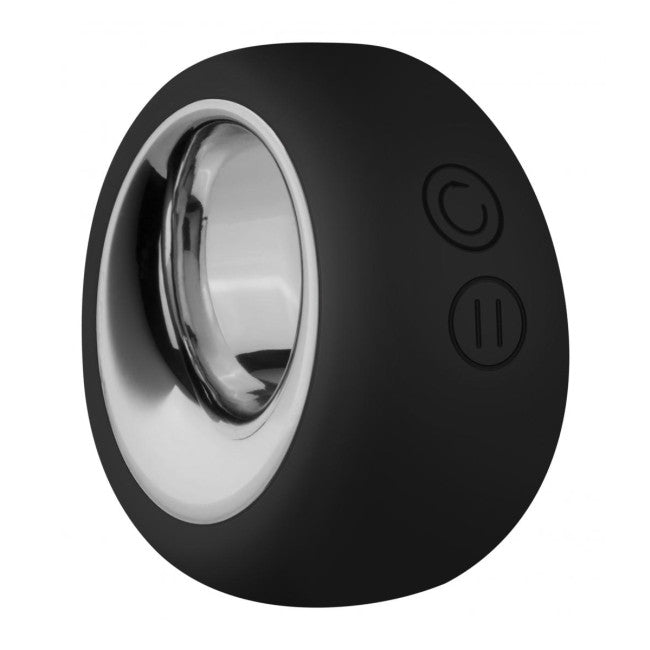 Teazers Cock & Ball Ring Prostate Vibrator with Remote Control Black