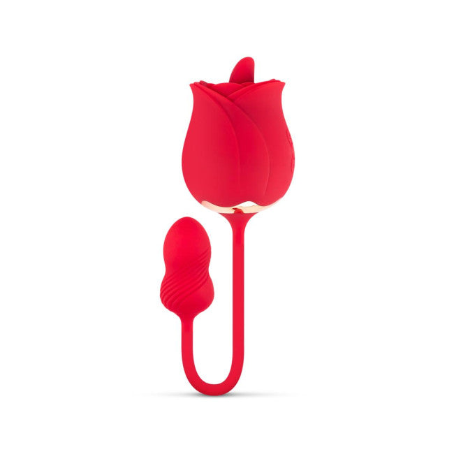 Teazers Rose Vibrator & Clitoris Stimulator Red