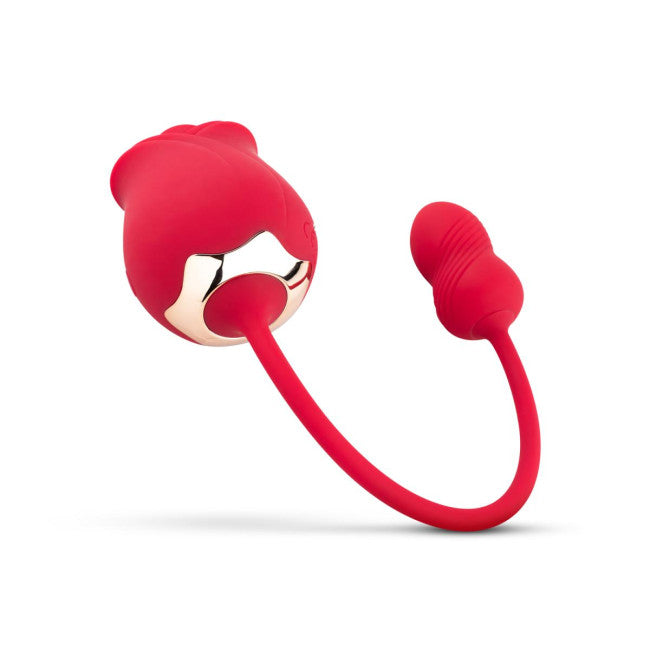 Teazers Rose Vibrator & Clitoris Stimulator Red