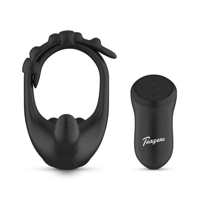 Teazers Triple Prostate Vibrator with Remote Black