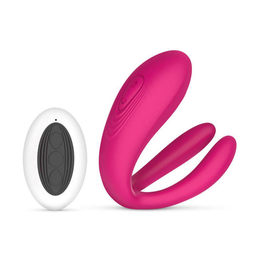 Teazers Couple Vibrator with Remote Pink