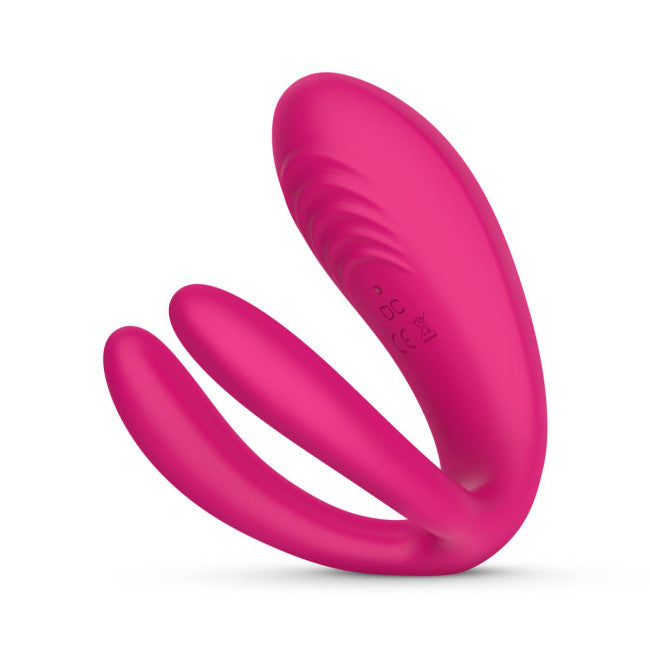 Teazers Couple Vibrator with Remote Pink