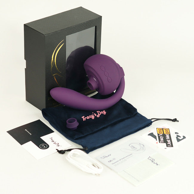 Tracy's Dog OG 3 Clitoral Sucking & G-Spot Vibrator Purple