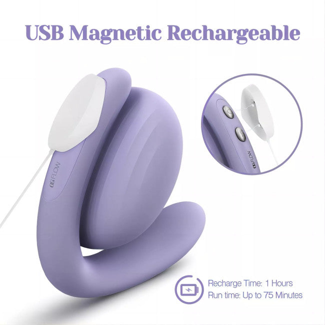 Tracy's Dog OG Flow G-Spot & Clitoral Sucking Vibrator Light Purple